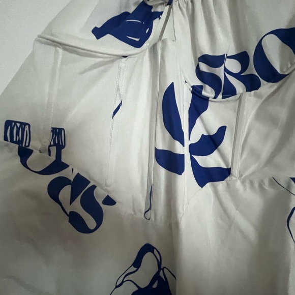 Sabo Skirt White and Blue Women's Summer Corset Maxi Dress NWT - Picture 4 of 7
